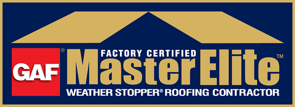 GAF Master Elite Certified Contractor logo.