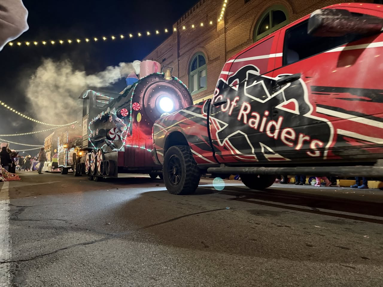 Roof Raiders Truck at Christmas Parade